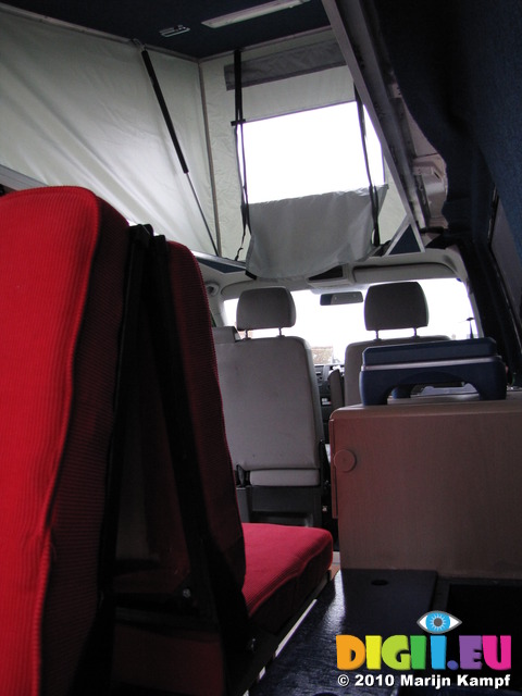 SX12335 Inside VW campervan with popup